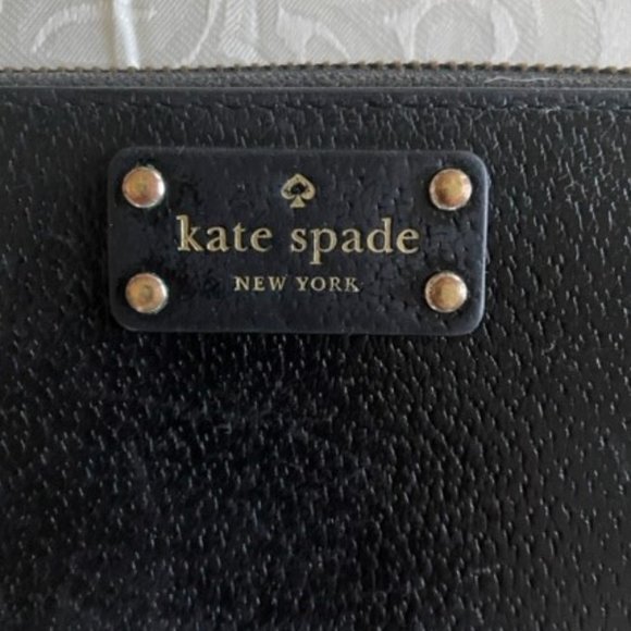 Kate Spade Grove Street Neda Black Leather Zip Around Wallet - Picture 3 of 12